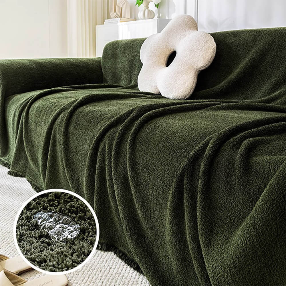 Soft Plush Water-Resistant Multi-Purpose Furniture Protection Couch Cover