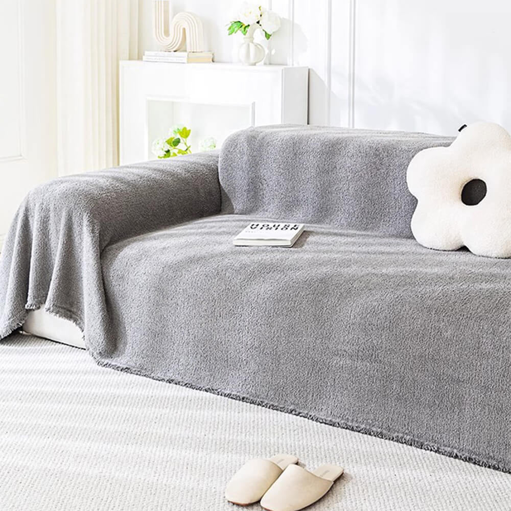 Soft Plush Water-Resistant Multi-Purpose Furniture Protection Couch Cover