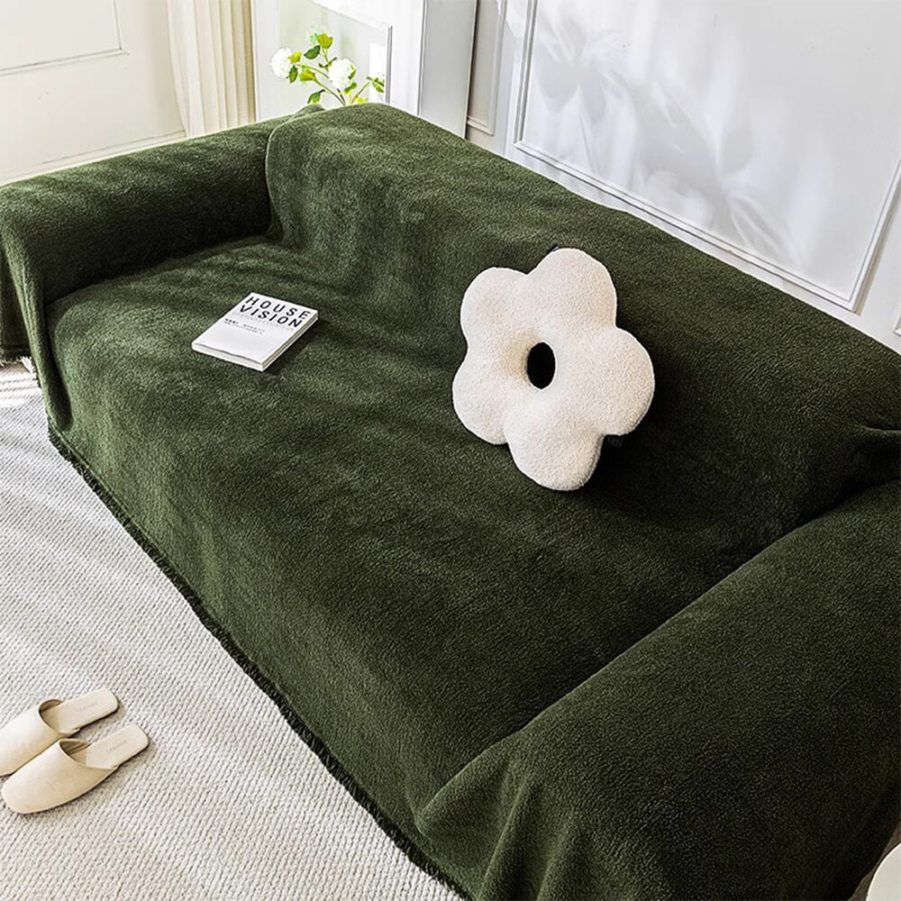 Soft Plush Water-Resistant Multi-Purpose Furniture Protection Couch Cover