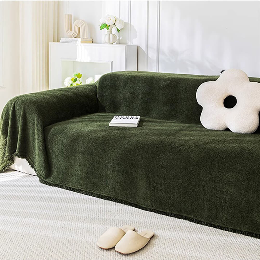 Soft Plush Water-Resistant Multi-Purpose Furniture Protection Couch Cover