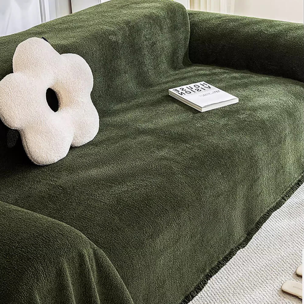 Soft Plush Water-Resistant Multi-Purpose Furniture Protection Couch Cover
