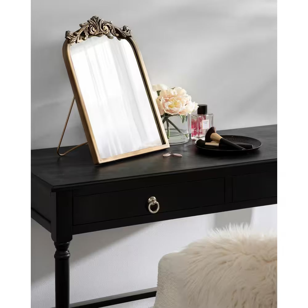 Arendahl 17.87 In. X 12 In. Traditional Arch Gold Framed Decorative Wall Mirror