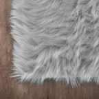 Faux Sheepskin Rug Fur Area Rugs Grey 10X12 Fluffy Rug Washable Rugs for Living Room and Bedroom Shag Rug Fluzzy Rug