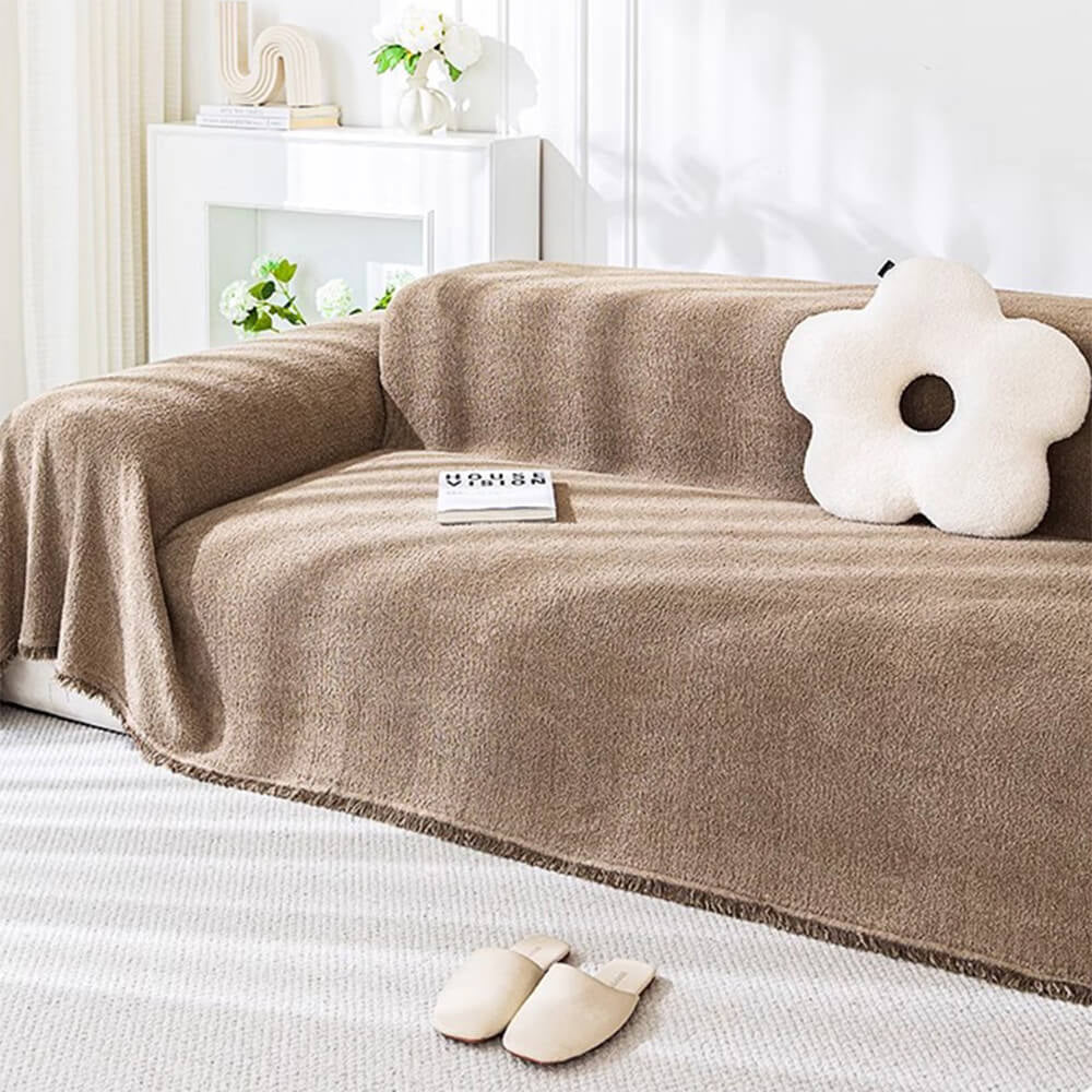 Soft Plush Water-Resistant Multi-Purpose Furniture Protection Couch Cover