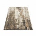 Lagos Collection Beige 4X5 Abstract Area Rug