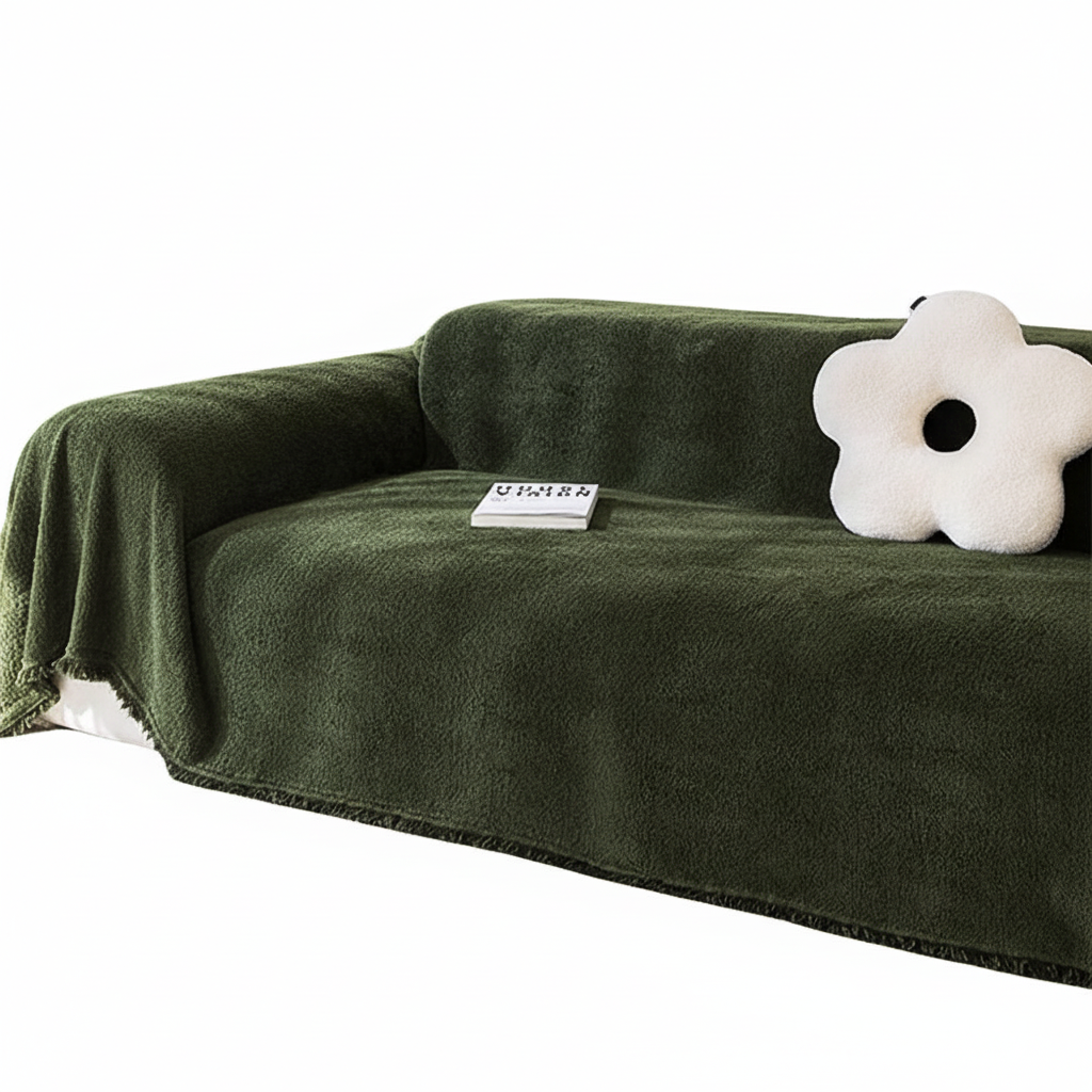 Soft Plush Water-Resistant Multi-Purpose Furniture Protection Couch Cover