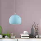 Branbury 1-Light Shiny Baby Blue Globe Pendant